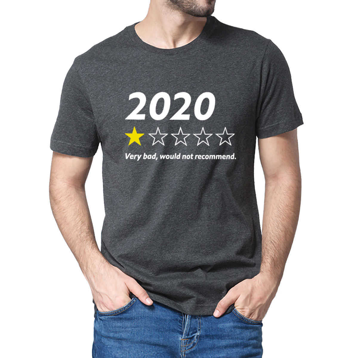 Very Bad Would Not Recommend Funny Saying Neck Summer Men's 100% Cotton short sleeves T-Shirt Humor Gift women Tee black 210623