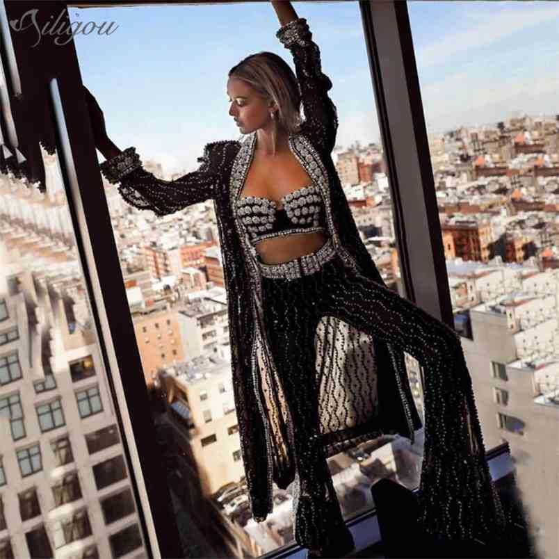 Luxury Ladies Fashion Trousers + Coat 2 Two-Piece Women'S Sequin Celebrity Designer Set 210525, Black
Luxury Ladies Fashion Trousers + Coat 2 Two-Piece Women'S Sequin Celebrity Designer Set 210525, Black