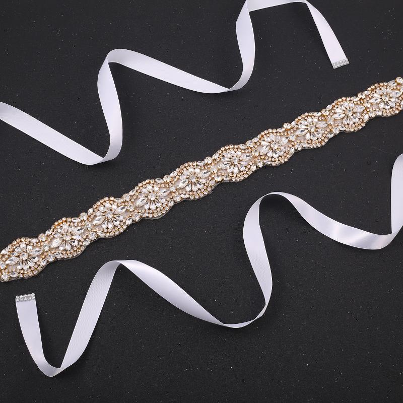 Wedding Sashes SESTHFAR Belt Gold Rhinestones Sash Crystal Flower Bridal For Bridesmaid Dresses
Wedding Sashes SESTHFAR Belt Gold Rhinestones Sash Crystal Flower Bridal For Bridesmaid Dresses