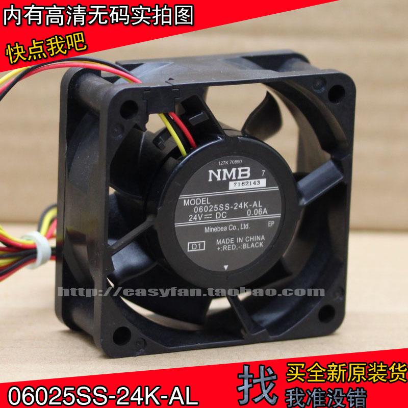 06025SS-24K-AL NMB 6025 6cm 24V 0.06A Printer Cooling Fan 60Ã60Ã25mm Cooler Fans & Coolings
06025SS-24K-AL NMB 6025 6cm 24V 0.06A Printer Cooling Fan 60Ã60Ã25mm Cooler Fans & Coolings