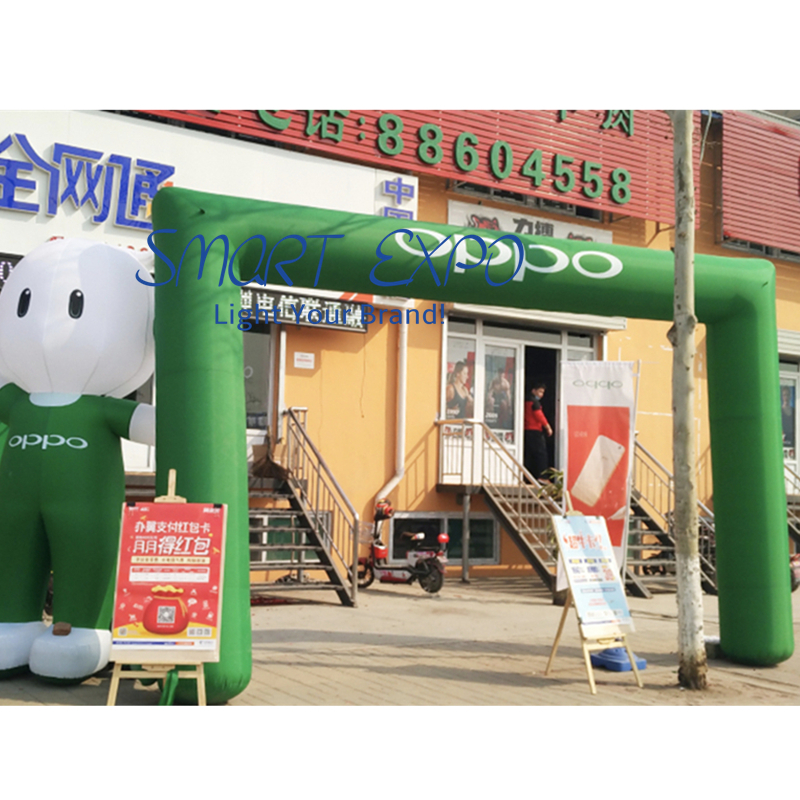 Outdoor Advertising Inflatable Arch 0.7xW4.5xH3m with Full Color Printing and Blower