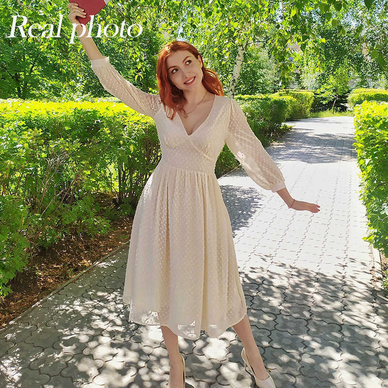 S.FLAVOR V-Neck Chiffon Summer Midi Dress For Women Bohemian Style Slim Party Vestidos De Fashion Beach A-line Sundress 210630