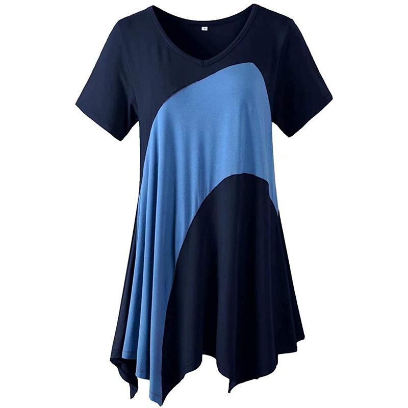 Plus Size T-Shirt HAOOHU 5XL 6XL Tops For Women Short Sleeve Casual Blouse Tee Shirt Fashion Elegant Contrast Multicolor Stitched, Black
Plus Size T-Shirt HAOOHU 5XL 6XL Tops For Women Short Sleeve Casual Blouse Tee Shirt Fashion Elegant Contrast Multicolor Stitched, Black