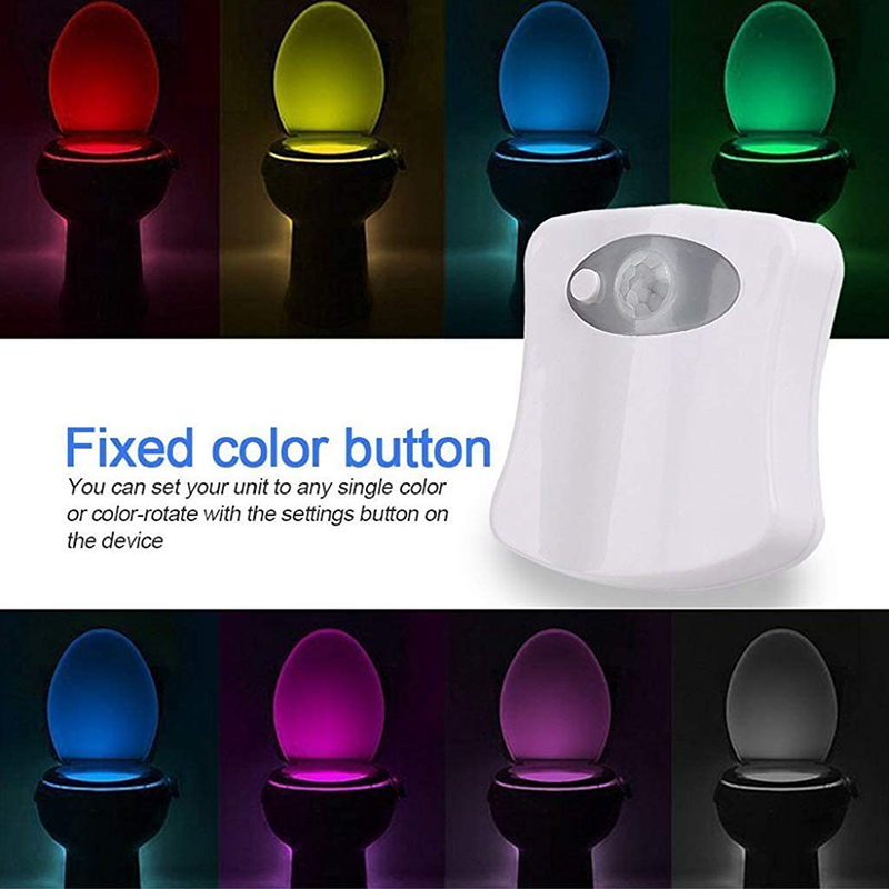 LED Toilet Tool Night Lights Baby Light 8 and 16 Color Human Body Smart Induction Lamp Hanging Automatic RGB Backlight for Restroom Bowl Cov
LED Toilet Tool Night Lights Baby Light 8 and 16 Color Human Body Smart Induction Lamp Hanging Automatic RGB Backlight for Restroom Bowl Cov