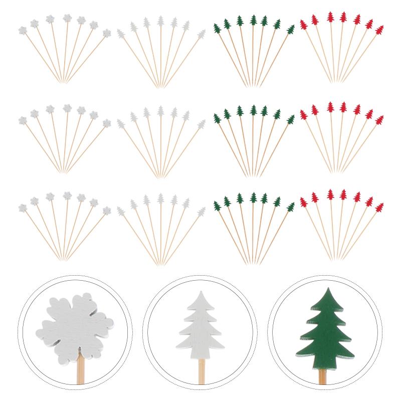 Forks 100Pcs Disposable Christmas Cocktail Picks Xmas Tree Snowflake Shape Fruit Sticks
Forks 100Pcs Disposable Christmas Cocktail Picks Xmas Tree Snowflake Shape Fruit Sticks