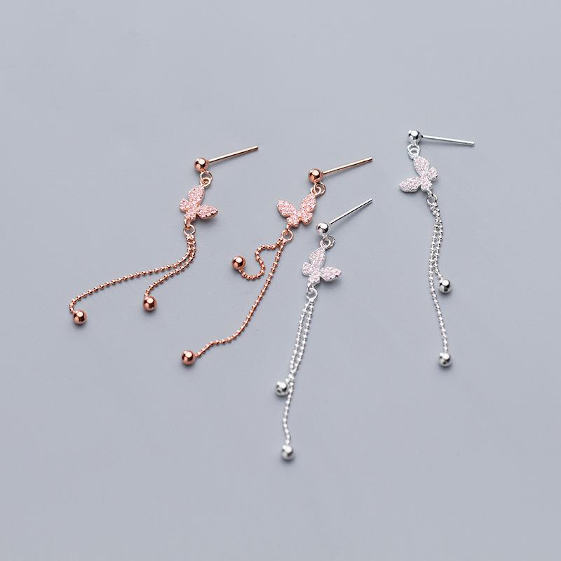 Dangle & Chandelier Real 925 Sterling Silver Butterfly Long Drop Earrings Beads Tassel For Women Fine Jewelry
Dangle & Chandelier Real 925 Sterling Silver Butterfly Long Drop Earrings Beads Tassel For Women Fine Jewelry