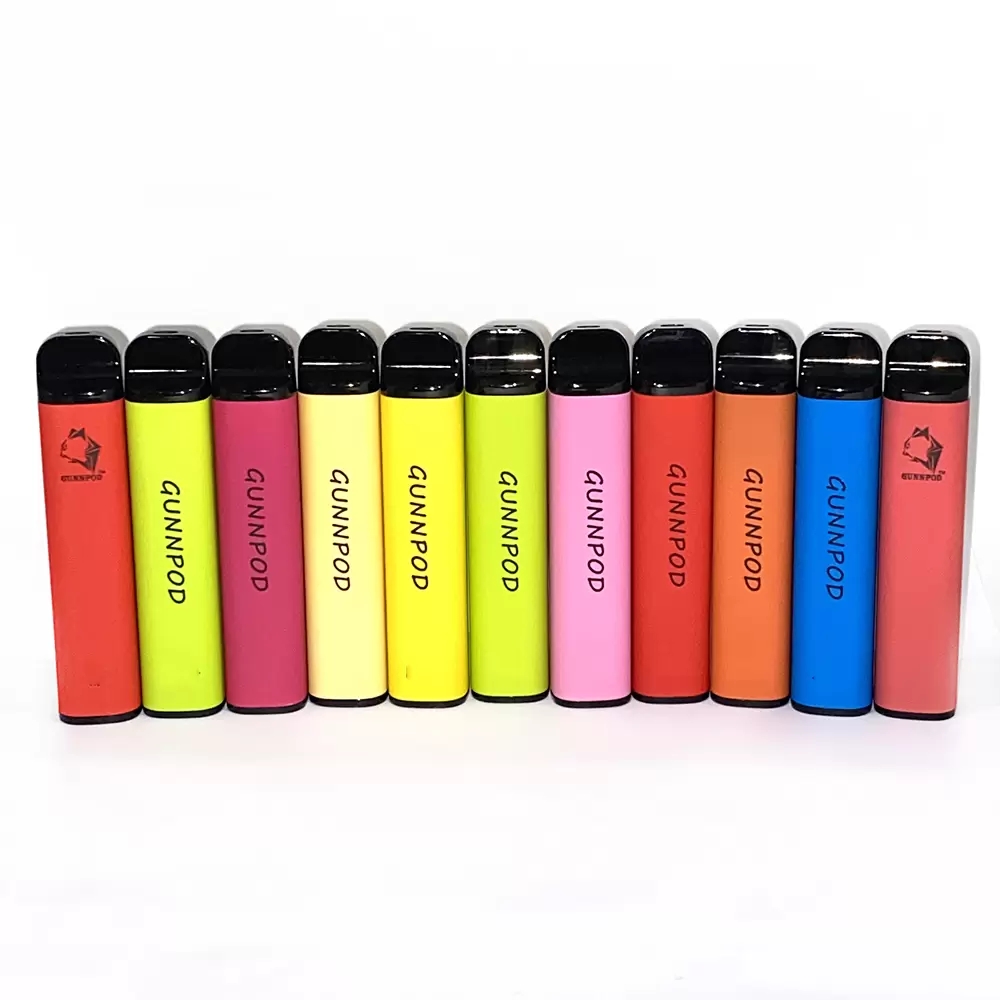 Gunnpod 2000 Puffs Gunpod Wholesale Disposable Vape Pen E Cigarette Deivce With 1250mAh 18350 Battery 8ml Pod 20 Colors Smoking Vapes KiTS
Gunnpod 2000 Puffs Gunpod Wholesale Disposable Vape Pen E Cigarette Deivce With 1250mAh 18350 Battery 8ml Pod 20 Colors Smoking Vapes KiTS
