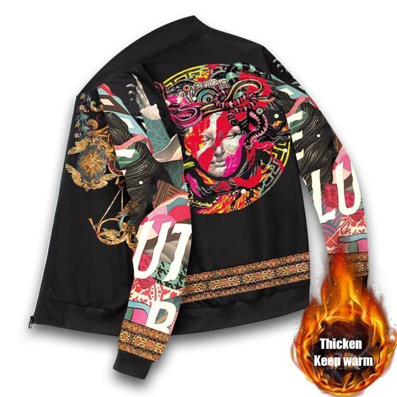 Men's Jackets Autumn Hip-hop Harajuku Style Printed Zipper Long-sleeved Flight Suit Jacket Baseball Uniform Streetwear Fashion, Without velvet6
Men's Jackets Autumn Hip-hop Harajuku Style Printed Zipper Long-sleeved Flight Suit Jacket Baseball Uniform Streetwear Fashion, Without velvet6