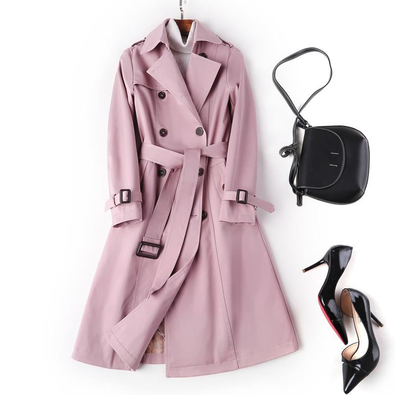Women Long Windbreaker Khaki Pink Double Breasted Trench Coat Spring Autumn Plus Size Loose Belt Office Lady Business Overcoat Women' Coats, Blue
Women Long Windbreaker Khaki Pink Double Breasted Trench Coat Spring Autumn Plus Size Loose Belt Office Lady Business Overcoat Women' Coats, Blue