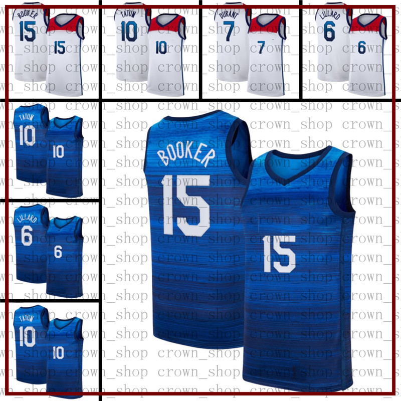Devin 15 Booker Damian 6 Lillard Kevin 7 Durant Basketball Jerseys USA Men 2021 Summer Olympics Jayson 10 Tatum A8, Black;red
Devin 15 Booker Damian 6 Lillard Kevin 7 Durant Basketball Jerseys USA Men 2021 Summer Olympics Jayson 10 Tatum A8, Black;red
