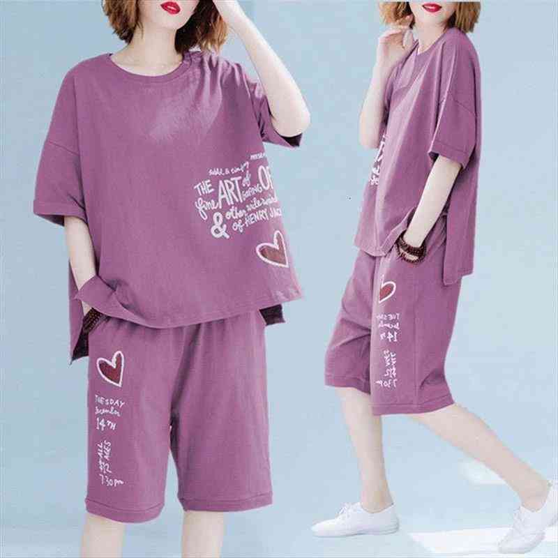 4xl plus size womens tracksuits tracksuit 2 two piece set summer clothes oversized t shirt and capri pants suits, Gray
4xl plus size womens tracksuits tracksuit 2 two piece set summer clothes oversized t shirt and capri pants suits, Gray
