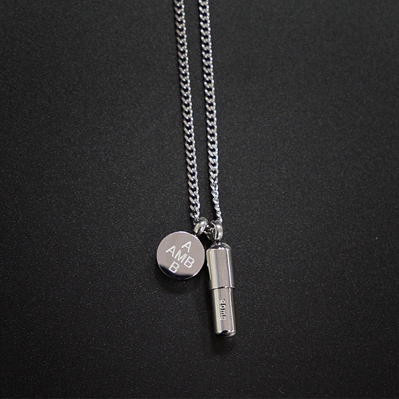 Chain Necklace Women Round Pendant Stainless Steel Hip Hop Long Men Fashion Gold Jewelry The Neck NecklacesPendant Necklaces