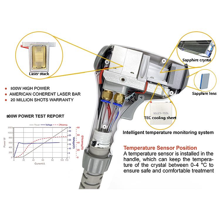 Newest Profession diode laser 808nm hair removal machine