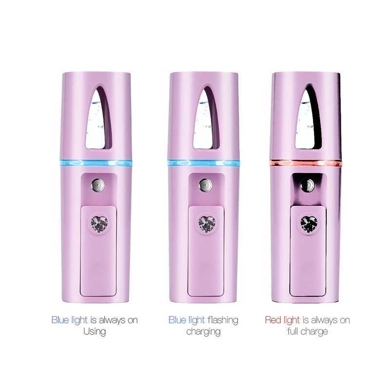 USB Portable Nano Mist Sprayer Facial Body Nebulizer Steamer Moisturizing Skin Care Mini Face Spray Beauty Tools Wholesale