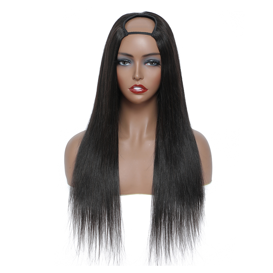 U Part Wig Human Hair Straight Human Hair Wigs For Women Full Machine Made U Shaped Wig Glueless Brazilian Hair Wigs
