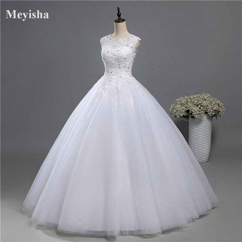 ZJ9139 High Quality Fashion style Lace Wedding Dresses for brides Full Sleeves White Ivory plus size maxi formal
