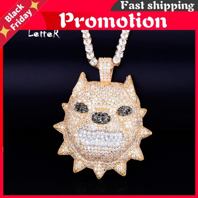 Chains Animal Dog Head Necklace & Pendant With Tennis Chain Gold Color Bling Cubic Zircon Men's Hop Rock Steet Jewelry, Silver
Chains Animal Dog Head Necklace & Pendant With Tennis Chain Gold Color Bling Cubic Zircon Men's Hop Rock Steet Jewelry, Silver