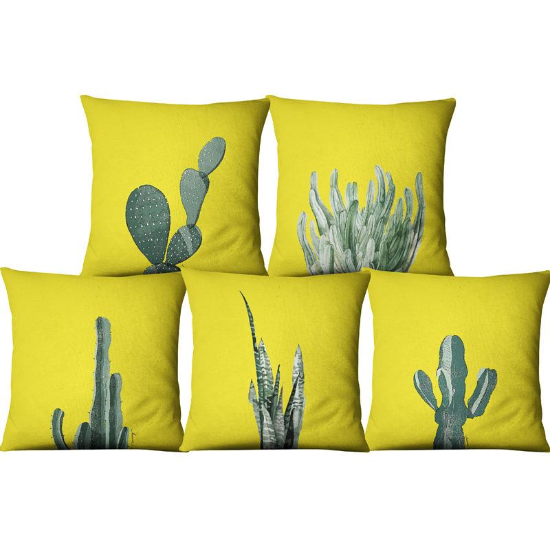 Yellow Green Succulents Cactus Pillow Cover Beautiful Linen Cushion For Sofa Seating Living Room Home Decor Case Cushion/Decorative
Yellow Green Succulents Cactus Pillow Cover Beautiful Linen Cushion For Sofa Seating Living Room Home Decor Case Cushion/Decorative