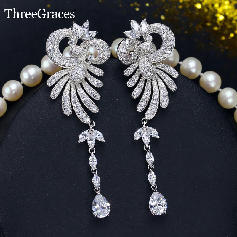 Dangle & Chandelier ThreeGraces Brilliant Silver Color Cubic Zirconia Micro Pave Long Dangling Drop Earrings For Women Luxury Jewelry Gift E
Dangle & Chandelier ThreeGraces Brilliant Silver Color Cubic Zirconia Micro Pave Long Dangling Drop Earrings For Women Luxury Jewelry Gift E