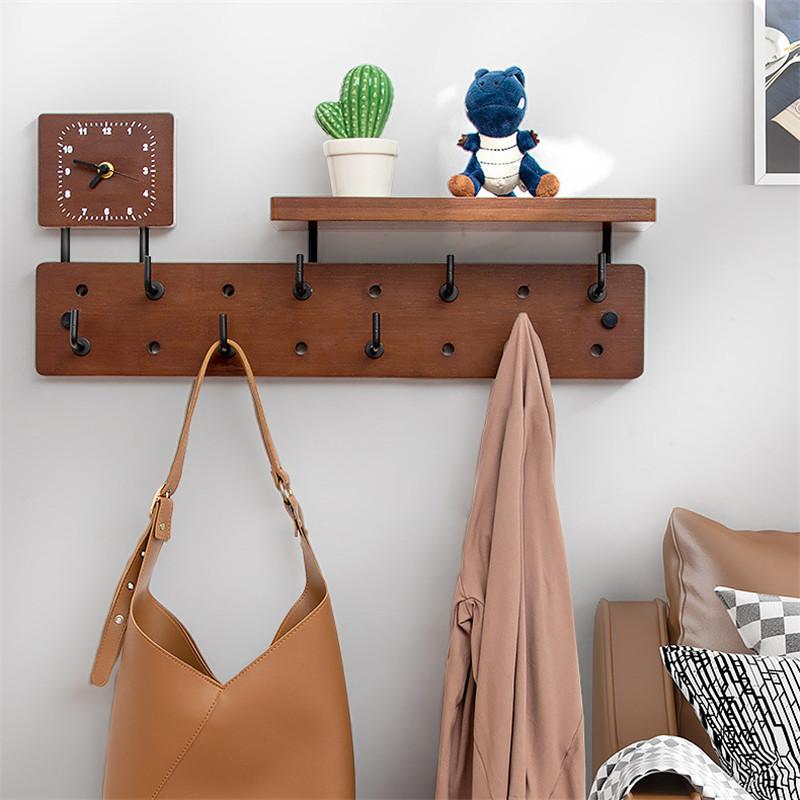Clothing & Wardrobe Storage Log Coat Hook Wooden Home Decor Clock Wall Hanger Shelf Key Holder Organizer For Hanging
Clothing & Wardrobe Storage Log Coat Hook Wooden Home Decor Clock Wall Hanger Shelf Key Holder Organizer For Hanging