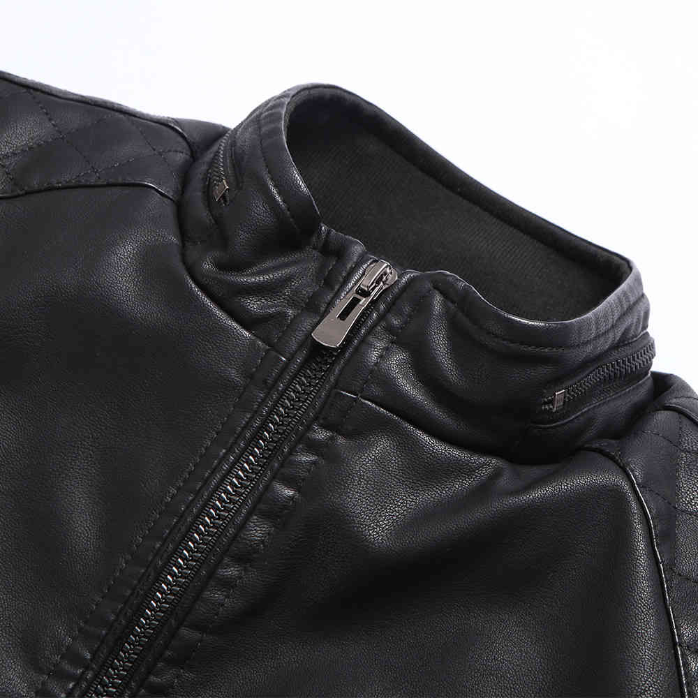 Men Leather Jacket Spring Autumn Fashion High Quality PU Casual Biker Jacket Male Outerwear & Coats M-5XL JK18009 210518