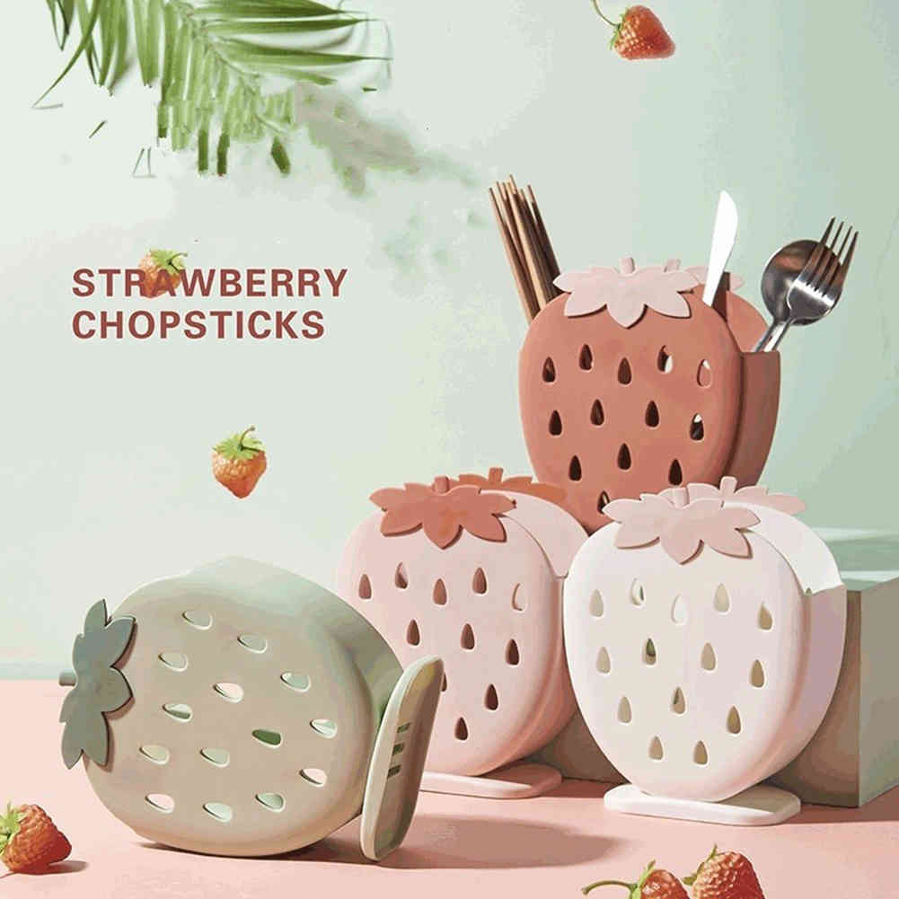 Knife Fork Stand Holder Creative Chopsticks Basket Dividing Grid Barrel Stand Rack Cutlery Organizer Drainer