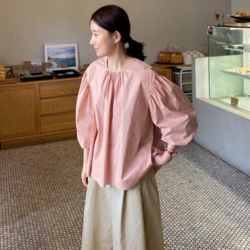 Women' Blouses & Shirts WOMENGAGA 2021 Summer Lantern Sleeve Round Neck Shirt Female Korean Version Loose Large Size Fashion Casual Pullove, Pink
Women' Blouses & Shirts WOMENGAGA 2021 Summer Lantern Sleeve Round Neck Shirt Female Korean Version Loose Large Size Fashion Casual Pullove, Pink