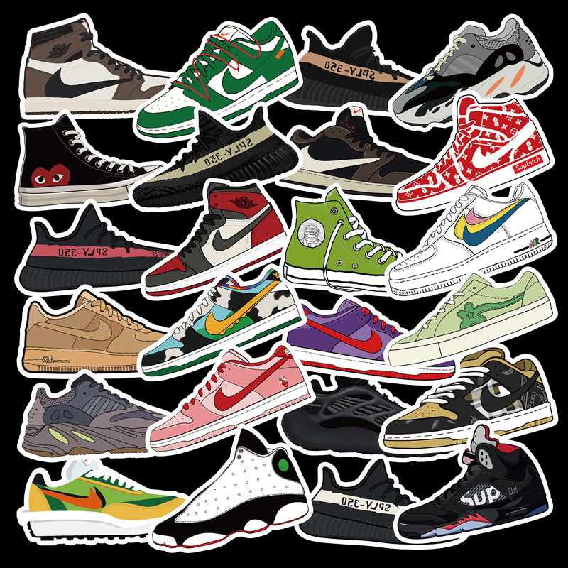 100 Unique Shoes Sneakers Graffiti Stickers Laptop Skateboard Trolley Case Car Waterproof Stickers
100 Unique Shoes Sneakers Graffiti Stickers Laptop Skateboard Trolley Case Car Waterproof Stickers