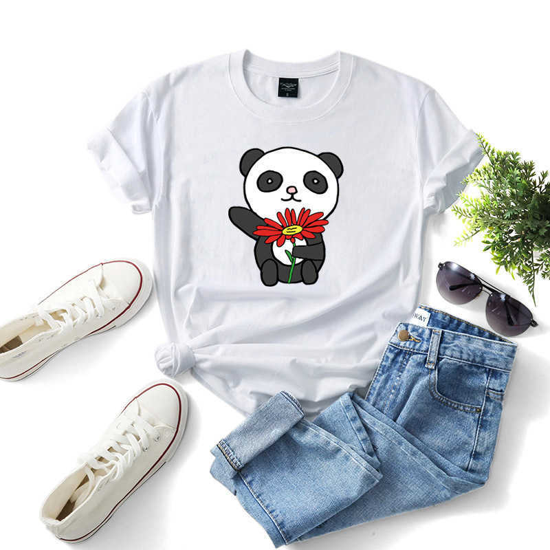 100% Cotton Women T-Shirt Casual Loose O-Neck Cute Panda Short Sleeve Summer Female Tees Tops Plus Size W698 210526, Sky blue
100% Cotton Women T-Shirt Casual Loose O-Neck Cute Panda Short Sleeve Summer Female Tees Tops Plus Size W698 210526, Sky blue
