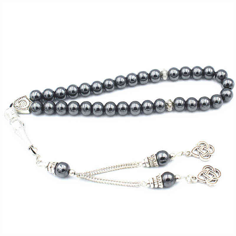 Tasbih Natural Hematite Stone Promotes Blood Circulation Misbaha 33 Beads Muslim Bracelet Islamic Gift Accessoriy Turkey Jewelry
Tasbih Natural Hematite Stone Promotes Blood Circulation Misbaha 33 Beads Muslim Bracelet Islamic Gift Accessoriy Turkey Jewelry