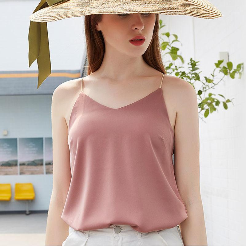 Camisoles & Tanks Top Women Crop Push Up Padded Bralette Satin Silk Halter V Neck Basic Sleeveless Vest Femme Summer Camisole, Bean green with bra
Camisoles & Tanks Top Women Crop Push Up Padded Bralette Satin Silk Halter V Neck Basic Sleeveless Vest Femme Summer Camisole, Bean green with bra