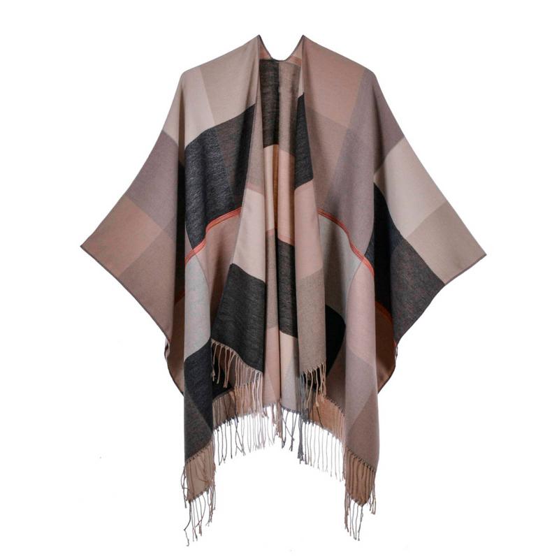 Women's Jackets Warm Shawl Wrap Plaid Print Open Front Knitted Cashmere Winter Thick Super Soft Plus Size Cardigans Sweater Coat Jacket, Black;brown
Women's Jackets Warm Shawl Wrap Plaid Print Open Front Knitted Cashmere Winter Thick Super Soft Plus Size Cardigans Sweater Coat Jacket, Black;brown