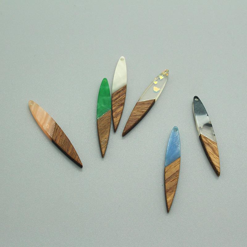 Charms 2/4/6Pcs Minimalist Thin Long Leaves Earring Wood Resin Pendants For Necklace Bracelet Keychains Diy Jewelry Accessory, Bronze;silver
Charms 2/4/6Pcs Minimalist Thin Long Leaves Earring Wood Resin Pendants For Necklace Bracelet Keychains Diy Jewelry Accessory, Bronze;silver