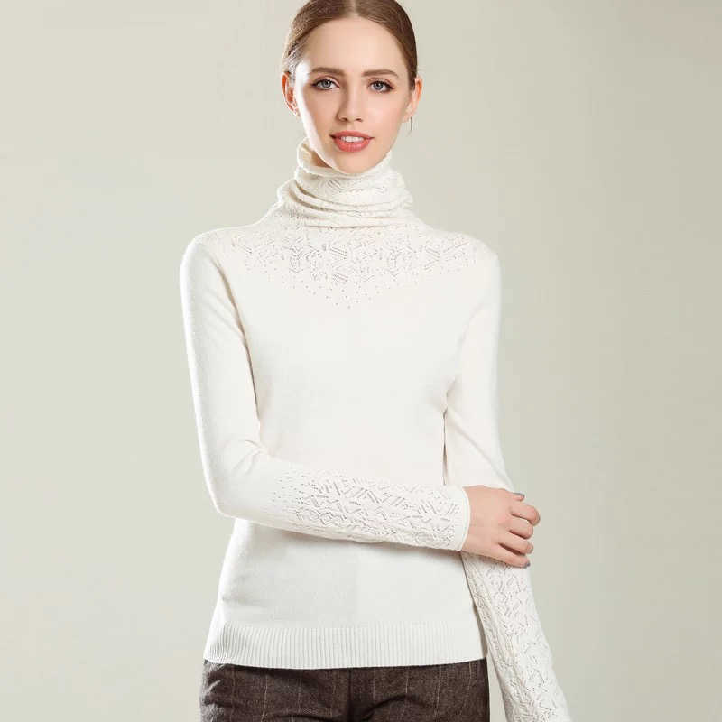 turtleneck women clothing long sleeves loose solid pullover casual fashion sweater 210812
