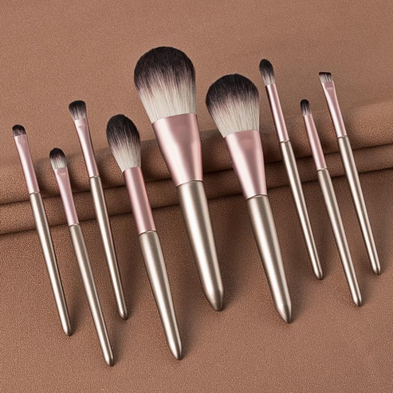 Makeup Brushes 9pcs Grape Set For Foundation Blush Eyeshadow Concealer Powder Eyebrow Lip Make Up Cosmetics Brush Tools