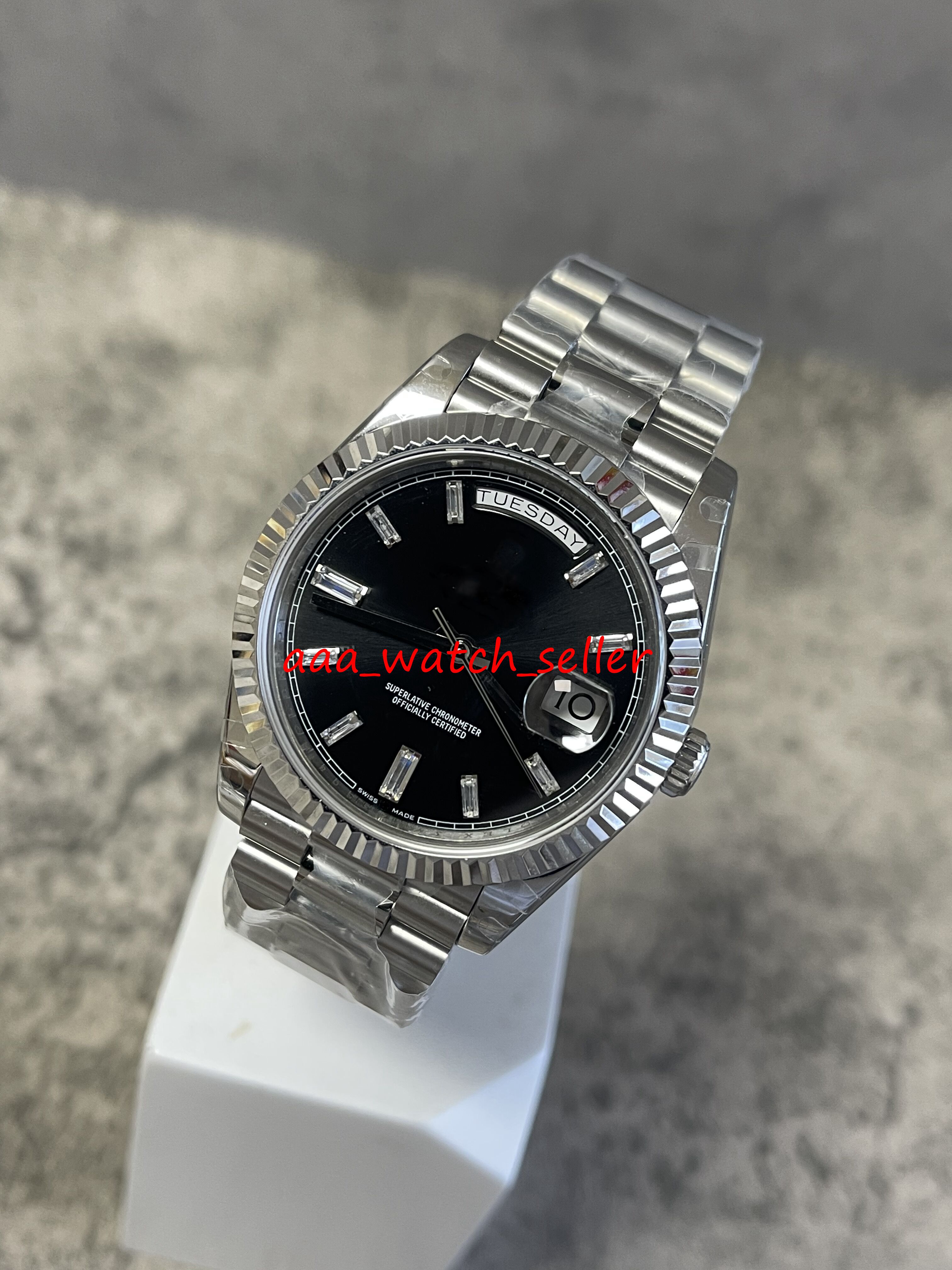 BP Factory Master luxury mens watches 40mm DD 228238 228239 fluted bezel DG 2813 automatic movement president bracelet SS 316L sport wristwatches, P1
BP Factory Master luxury mens watches 40mm DD 228238 228239 fluted bezel DG 2813 automatic movement president bracelet SS 316L sport wristwatches, P1