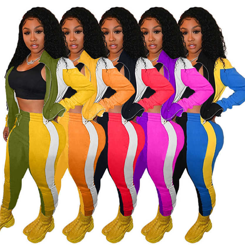 Fall winter clothing Women tracksuits jogger suit long sleeve outfits jacket+pants panelled two piece set plus size S-2XL sports suits, Orange
Fall winter clothing Women tracksuits jogger suit long sleeve outfits jacket+pants panelled two piece set plus size S-2XL sports suits, Orange