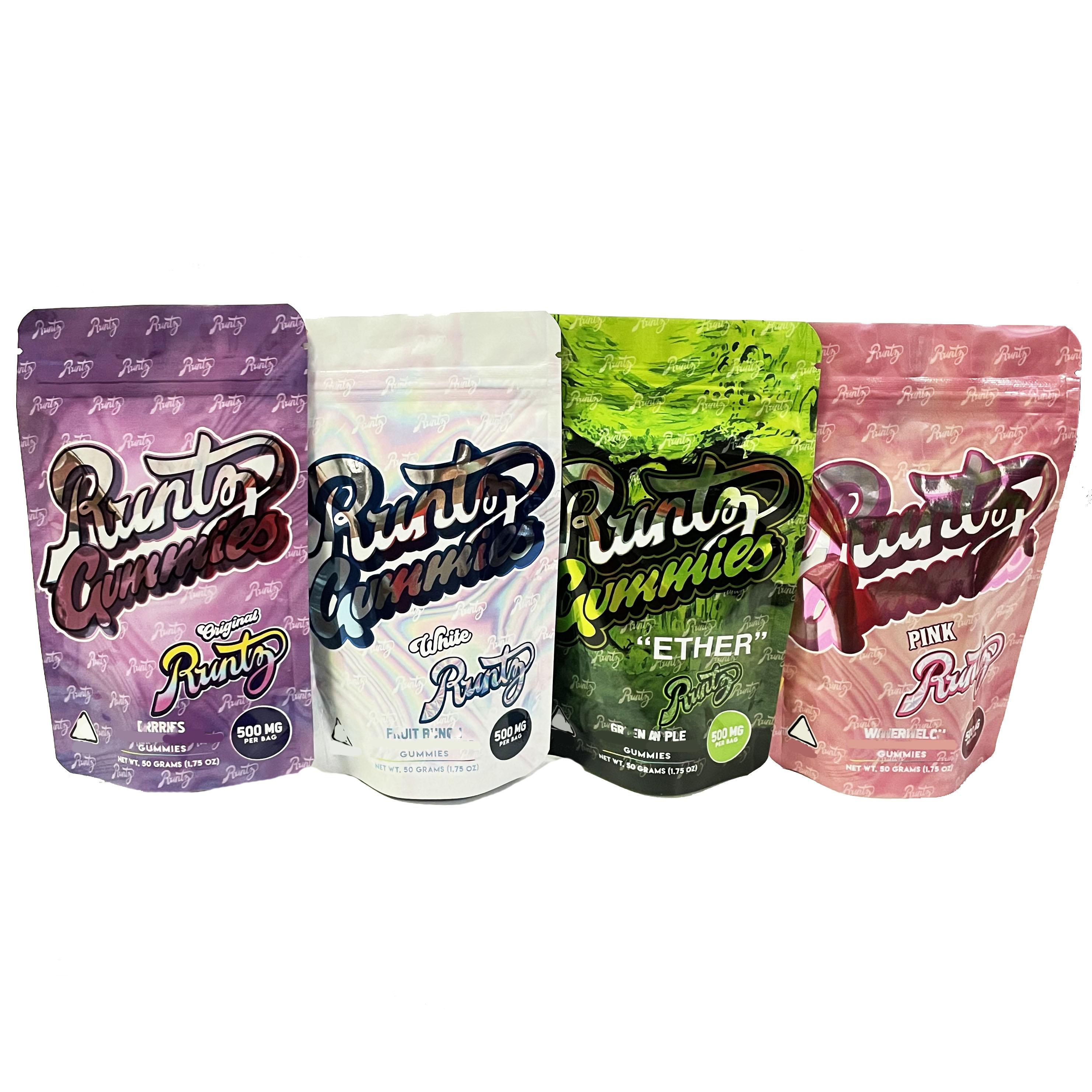 2021 Runtz Gummies Mylar Bag 500mg ETHER Childproof Edibles Zipper Packaging Pouch Retail Storage Package smellproof bags
2021 Runtz Gummies Mylar Bag 500mg ETHER Childproof Edibles Zipper Packaging Pouch Retail Storage Package smellproof bags