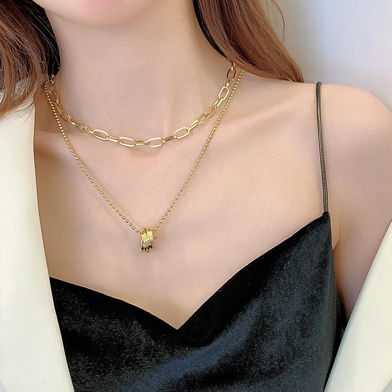 Pendant Necklaces Gold Geometry Necklace For Girl Sweet Jewelry Stainless Women's Steel Chain Wedding Aesthetic Bridesmaid Gift, Silver
Pendant Necklaces Gold Geometry Necklace For Girl Sweet Jewelry Stainless Women's Steel Chain Wedding Aesthetic Bridesmaid Gift, Silver