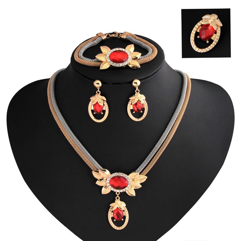 Earrings & Necklace European And American Luxury Vintage Jewelry Set Clavicle Necklace/Earrings/Ring/Bracelet Four-piece Charm, Silver
Earrings & Necklace European And American Luxury Vintage Jewelry Set Clavicle Necklace/Earrings/Ring/Bracelet Four-piece Charm, Silver