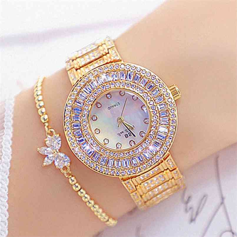Gold Watches Women Famous Brand Diamond Quartz Crystal Golden Ladies Wrist Watch Feminino Montres Femme 210707, Silver-not-bracelet
Gold Watches Women Famous Brand Diamond Quartz Crystal Golden Ladies Wrist Watch Feminino Montres Femme 210707, Silver-not-bracelet