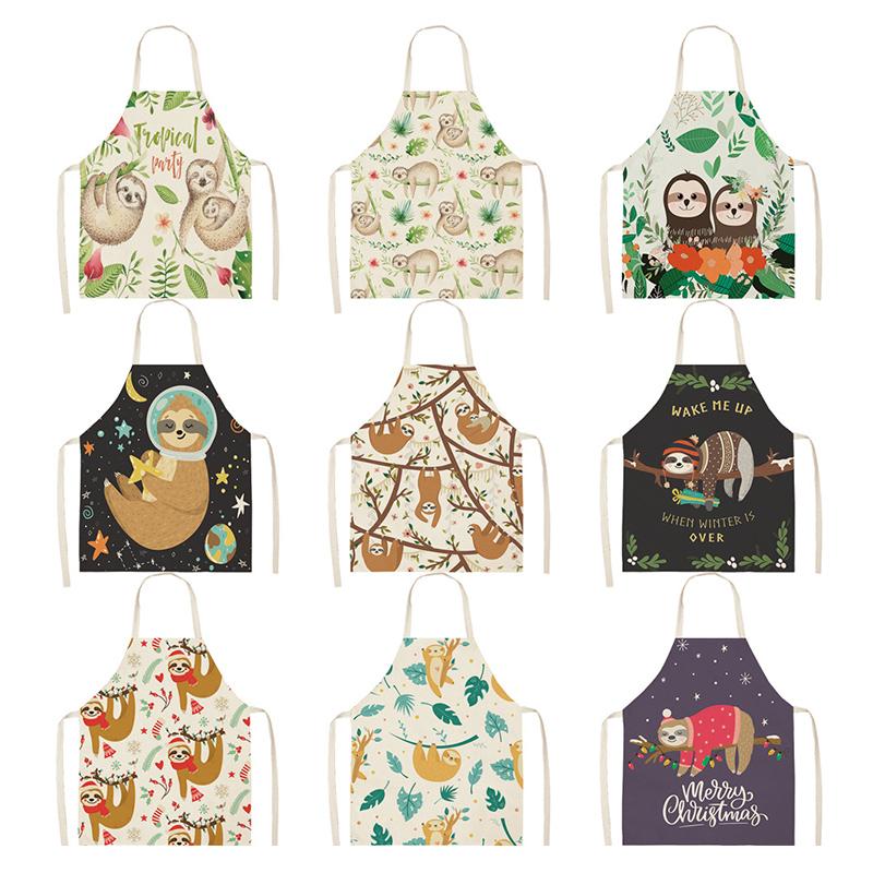 Cute Folivora Printed Sleeveless Aprons Kitchen Women Cotton Linen Animal Pinafore Home Cooking Baking Waist Bib 66x47cm
Cute Folivora Printed Sleeveless Aprons Kitchen Women Cotton Linen Animal Pinafore Home Cooking Baking Waist Bib 66x47cm