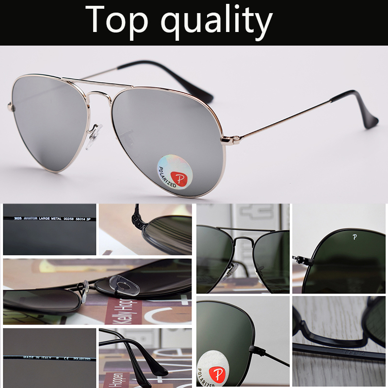 Top Quality Glass Lenses Aviation 3025 Polarized Sunglasses Men Women Metal Frame Sun Glasses Driving Gafas, White;black
Top Quality Glass Lenses Aviation 3025 Polarized Sunglasses Men Women Metal Frame Sun Glasses Driving Gafas, White;black
