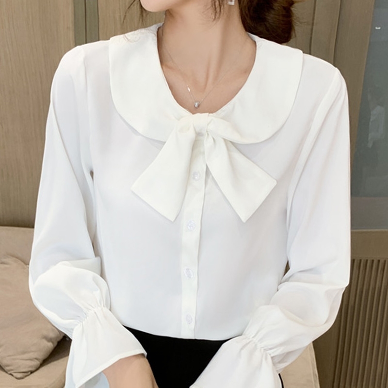 Long Sleeve White Blouse Women Tops Chiffon Shirt Blusas Mujer De Moda Doll Collar Blusa E331 210602
Long Sleeve White Blouse Women Tops Chiffon Shirt Blusas Mujer De Moda Doll Collar Blusa E331 210602
