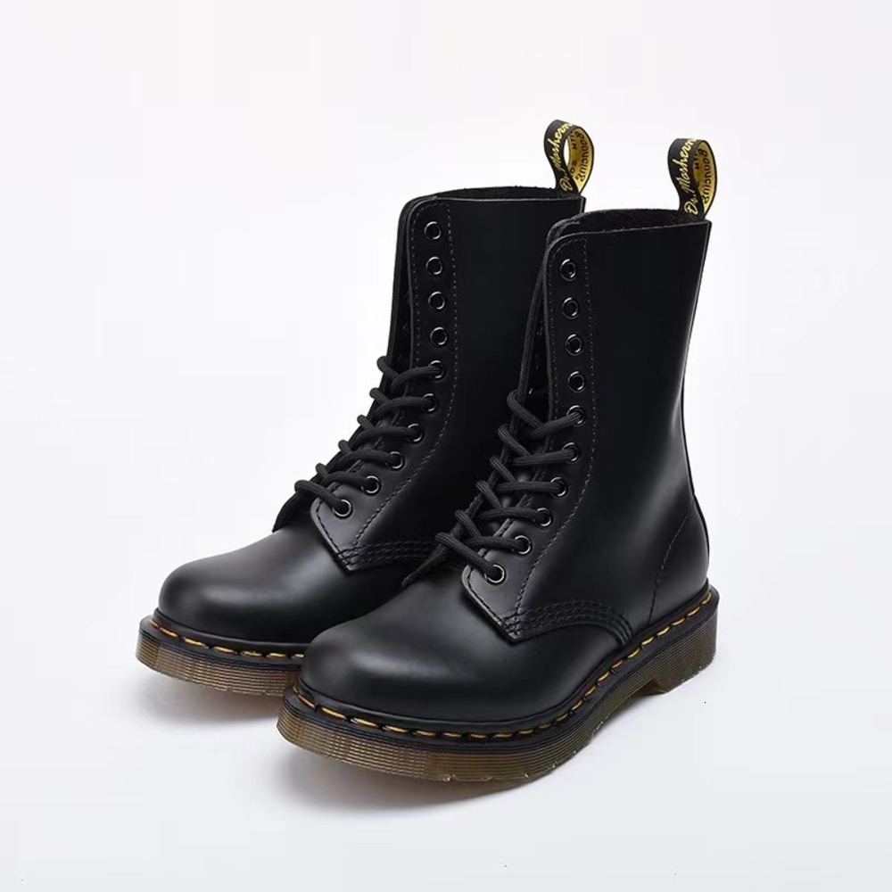 Designer new fashion Martens high-top boots classic 10-hole cowhide British high-tube punk couple Dr casual, Black
Designer new fashion Martens high-top boots classic 10-hole cowhide British high-tube punk couple Dr casual, Black