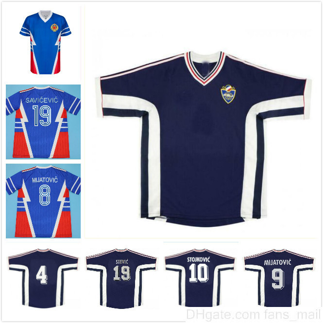 1990 1991 1998 1999 Yugoslavia retro Soccer Jersey World Cup #8 Mijatovic #19 Savicevic Vintage Classic 90 91 Football Shirts thai quality
1990 1991 1998 1999 Yugoslavia retro Soccer Jersey World Cup #8 Mijatovic #19 Savicevic Vintage Classic 90 91 Football Shirts thai quality