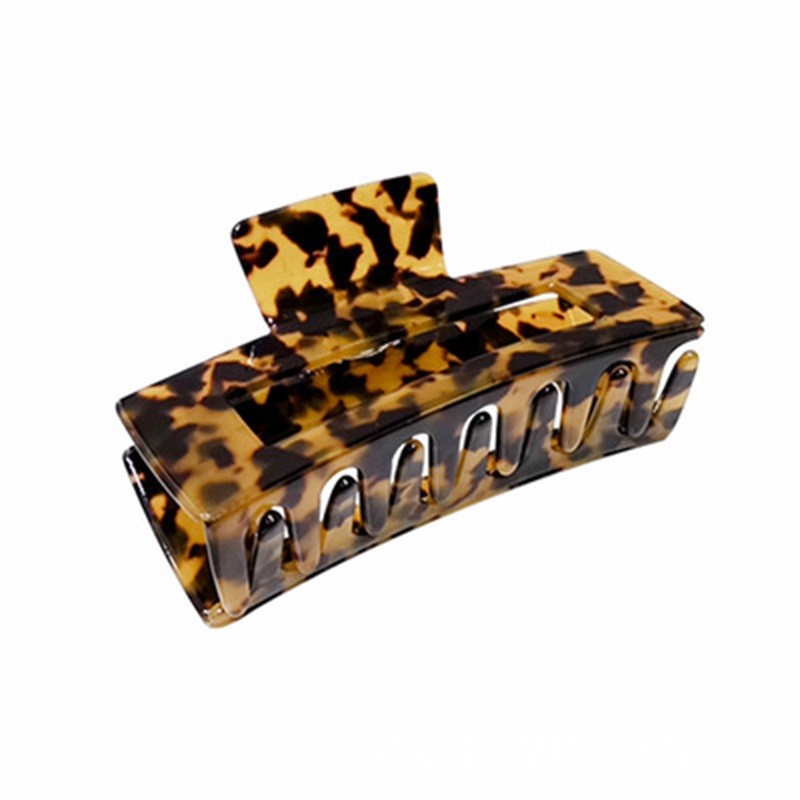New Large Acrylic Women Hair Claws Clamps Tortoiseshell Leopard Hair Clips Retro Make up Hairgrips For Women Hair Accessories C3