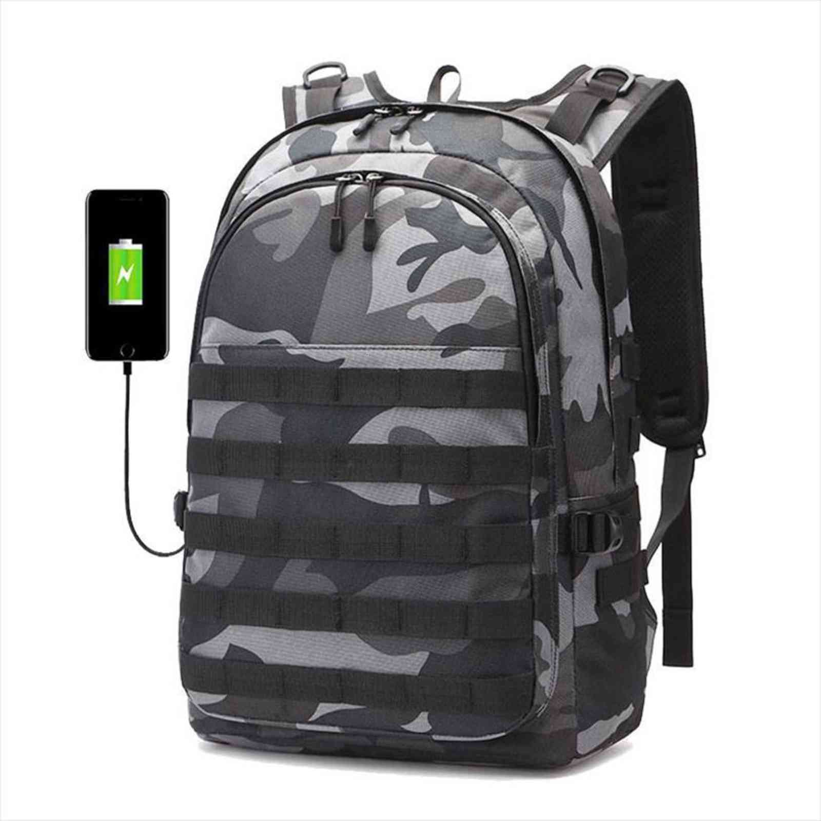 pubg backpack men schoolbag mochila battlefield infantry pack camouflage travel canvas usb charging jack back knapsack male 
pubg backpack men schoolbag mochila battlefield infantry pack camouflage travel canvas usb charging jack back knapsack male