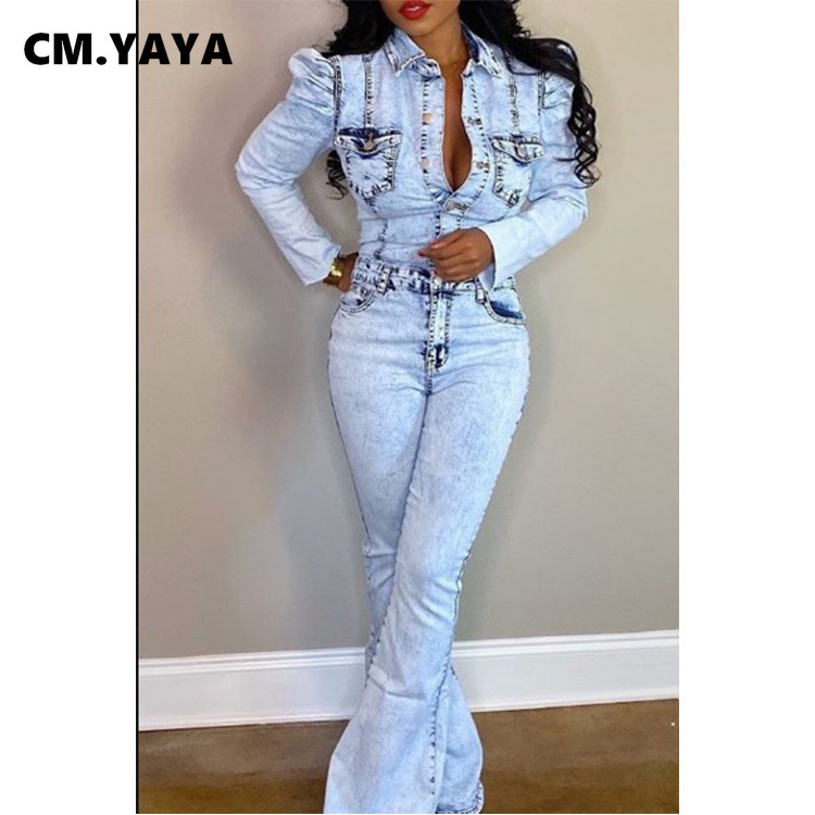 2021winter women skinny slim jumpsuit full sleeve denim flare jeans rompers night club party one piece bandage outfits glt183, Black;white
2021winter women skinny slim jumpsuit full sleeve denim flare jeans rompers night club party one piece bandage outfits glt183, Black;white