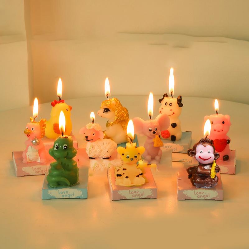 1pcs Chinese Traditional 12 Zodiacal Animals Shape Birthday Cake Candle Baby Shower Party Supplies Smokeless Candles Celebration
1pcs Chinese Traditional 12 Zodiacal Animals Shape Birthday Cake Candle Baby Shower Party Supplies Smokeless Candles Celebration